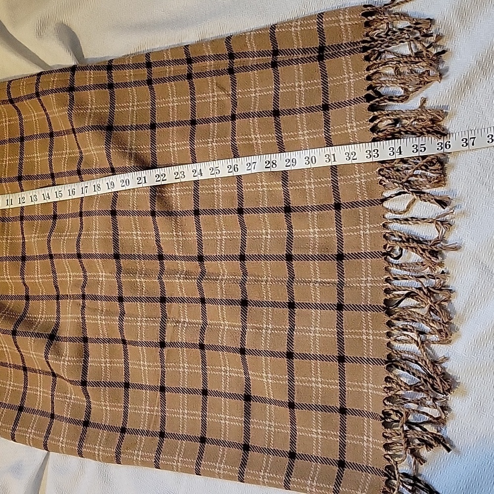 Vintage Lancaster Clothing Co Tan Plaid Lined Pencil Skirt Size 10 NWT - Picture 4 of 8